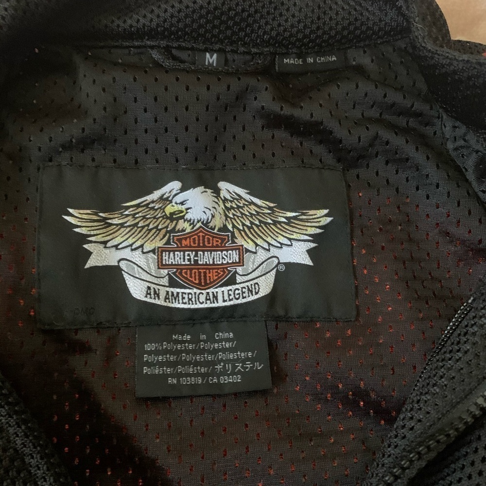 BHarley-Davidson RACING Black & Red Mesh Riding Jacket Sport - Picture 5 of 9